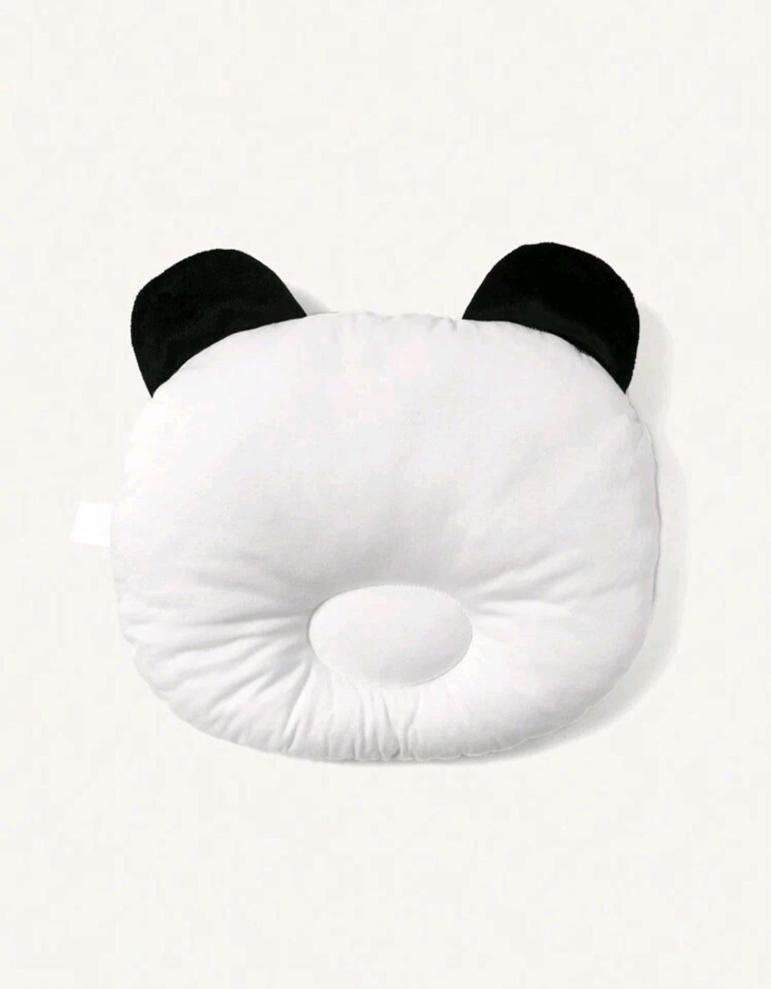 Perna si jucarie Personalizata Model Panda, din material moale de plus, Alb cu Negru, 31x28x4 cm